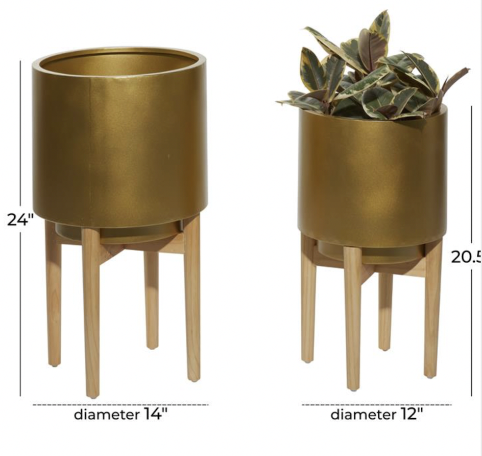 Gold Stand Planter